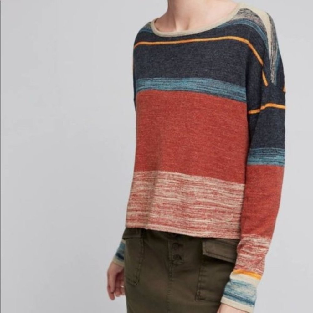 Anthropologie Moth Samedi Striped Sweater - Picture 2 of 5
